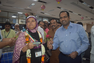 हज के लिए आज़मीने हज मदीना के लिए हुए रवाना