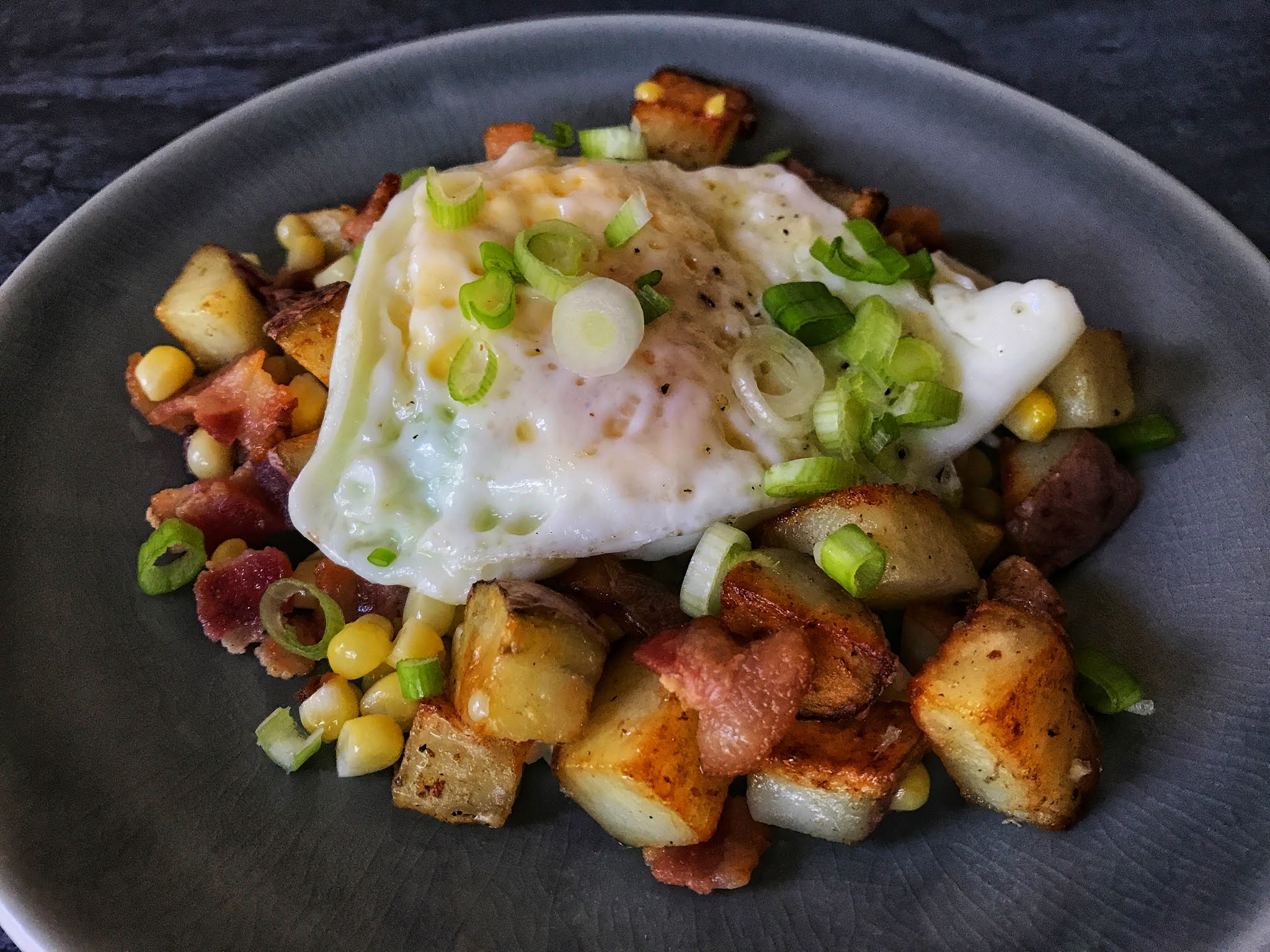 LactoseFree Girl Bacon Corn Hash