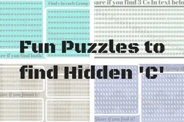 Hidden Letters Puzzles: Can You Spot the C?