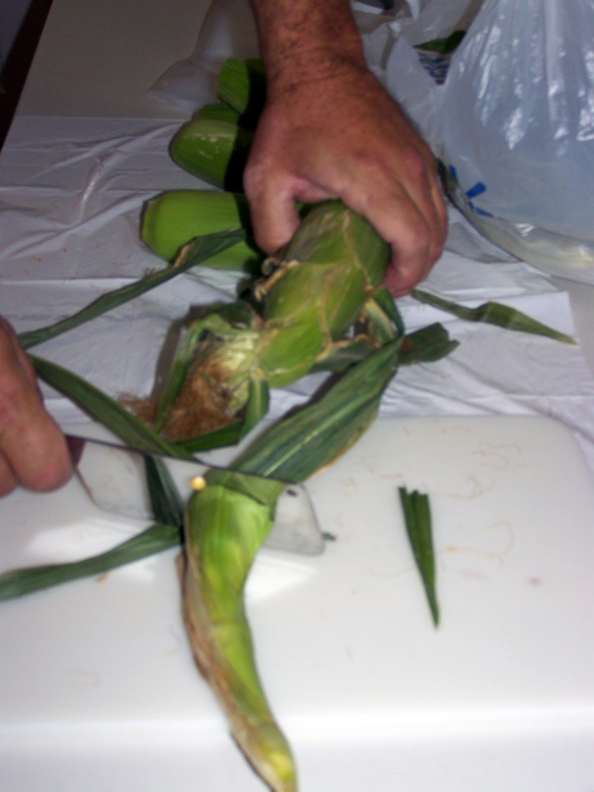 Vacuum Sealing Corn on the Cob with Husks On