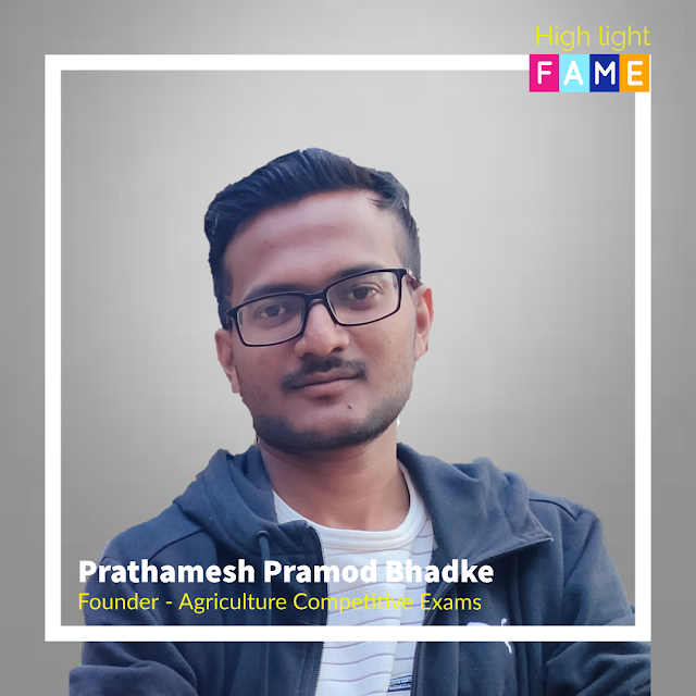 Prathamesh Pramod Bhadke | Founder - Agriculture Competitive Exams - Aultimate guide of all agricultural exams.