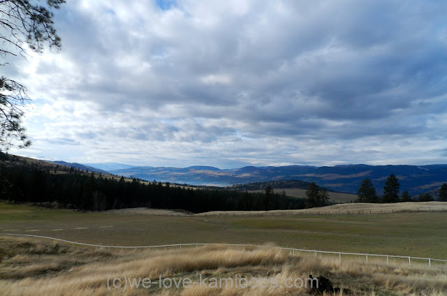 Looking back towards Kamloops hills from the road to Sun Peaks