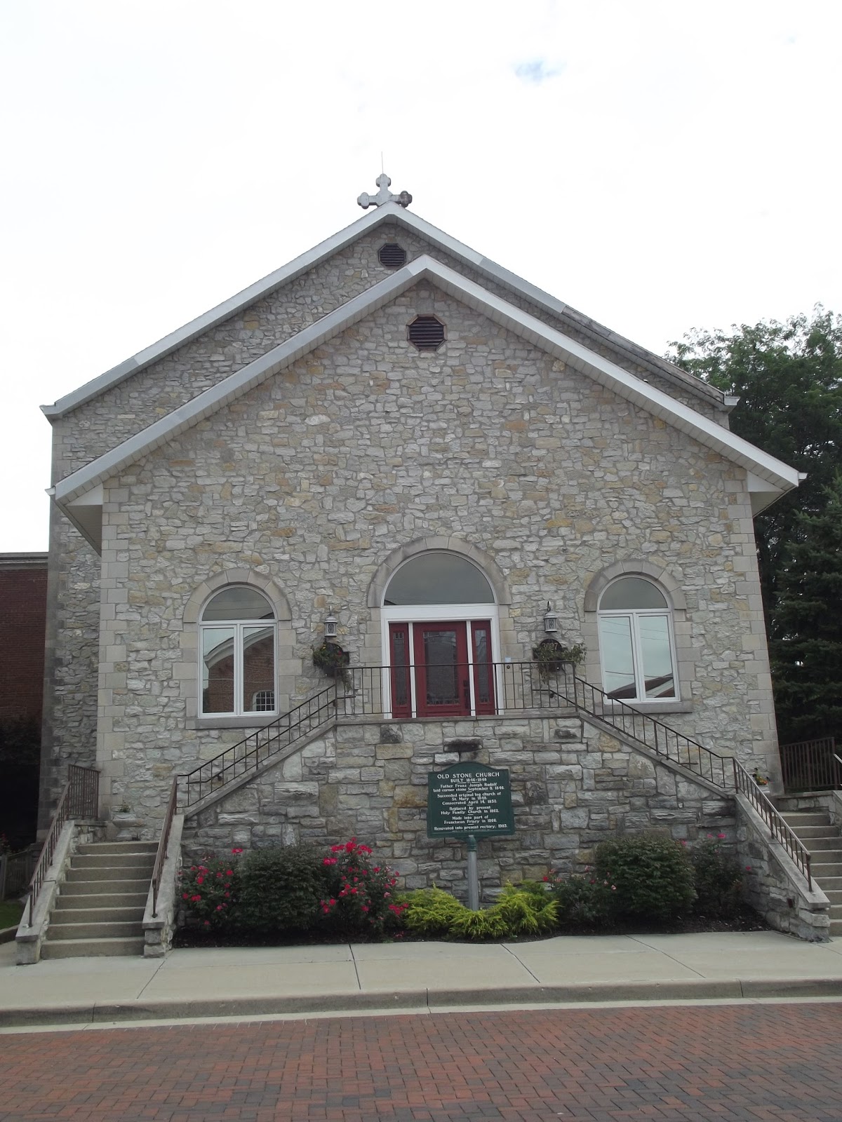 Oldenburg Historical Marker Old Stone Church