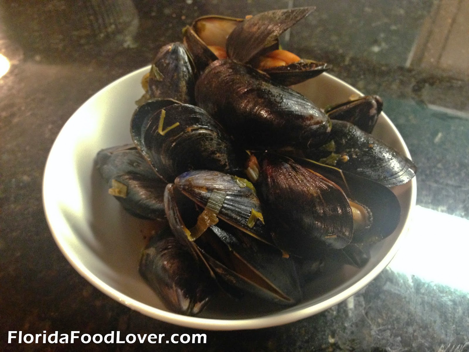 Florida Food Lover White Wine Mussels and Garlic Broccoli