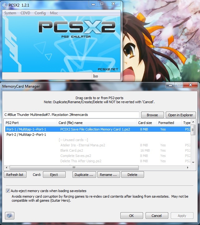 pcsx2 memory card not found pcsx2 memory card not found