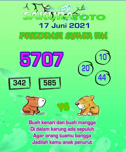 Syair Sidney Hari Ini Kamis 17062021 Prediksi HK Malam