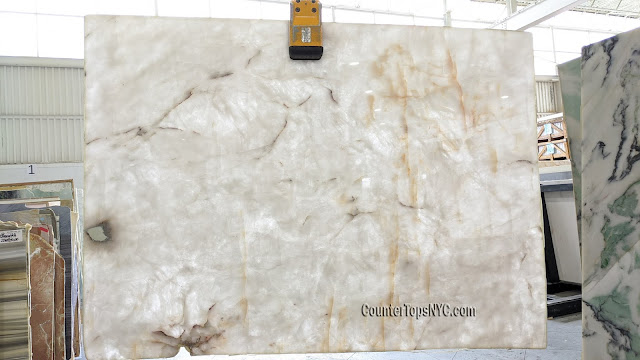 Lumix White Quartzite Slabs