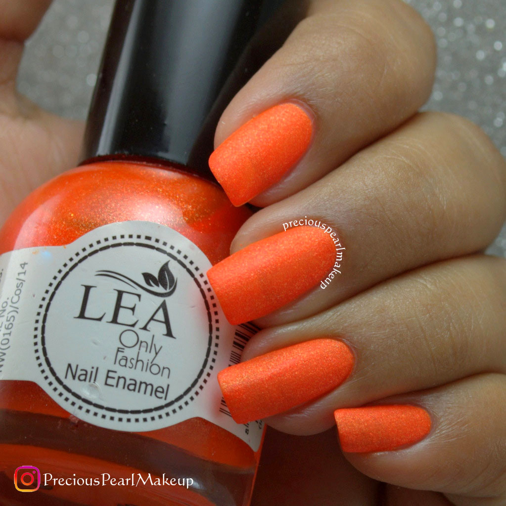 preciouspearlmakeup: Matte Orange Nails