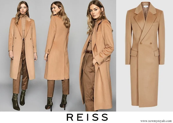 Meghan Markle wore Reiss Sabel camel slim wool coat