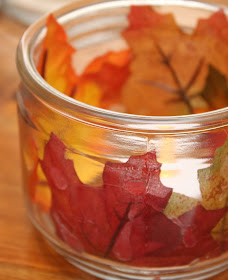 mason jar flameless candles for fall