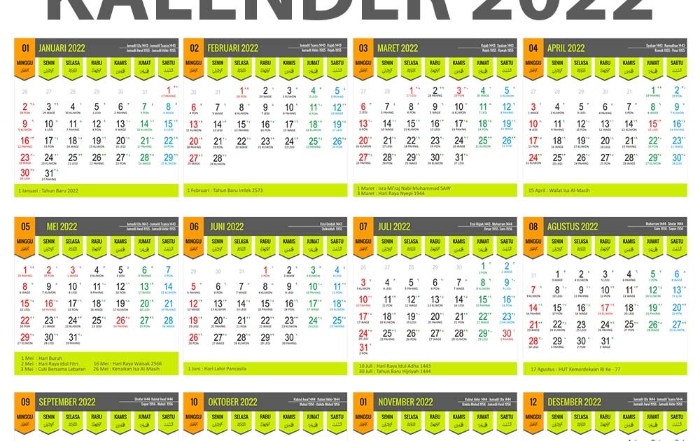 Download Master Kalender Tahun 2022 Gratis (PDF, CDR, PSD) | Mirwan Choky Download Master Kalender Tahun 2022 Gratis (PDF, CDR, PSD) | Mirwan Choky