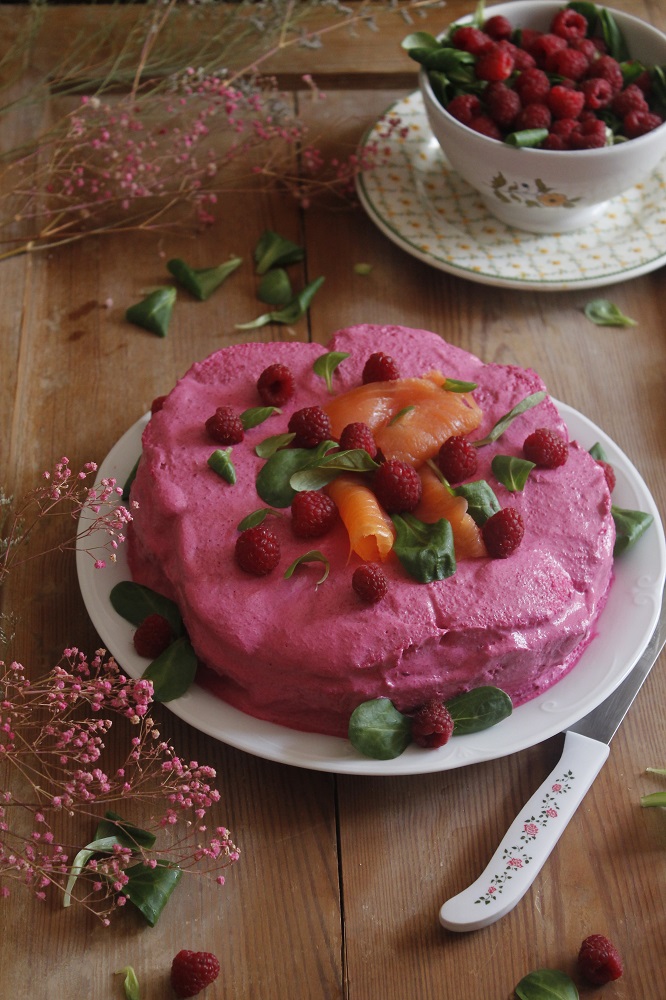 Pastel De Salmón Y Remolacha