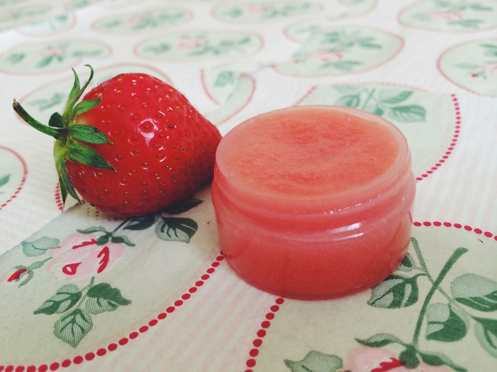 Homemade Strawberry Lip Scrub Indulgence of a Housewife