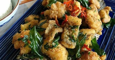 Gurame Goreng Saus Telur Asin