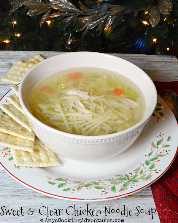 Sweet & Clear Chicken Noodle Soup