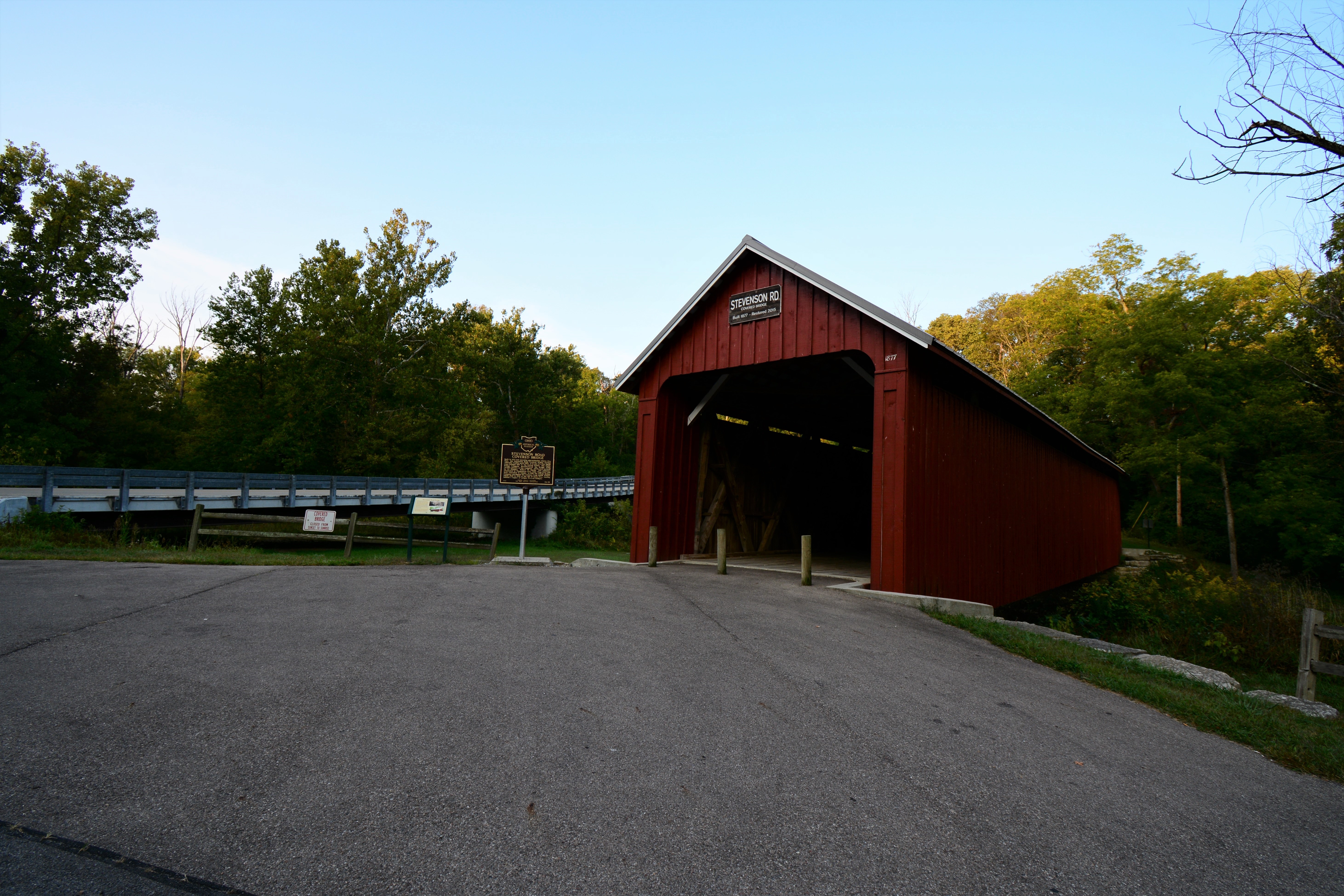 COVERED BRIDGES IN OHIO + STEVENSON ROAD COVERED BRIDGE XENIA, OHIO