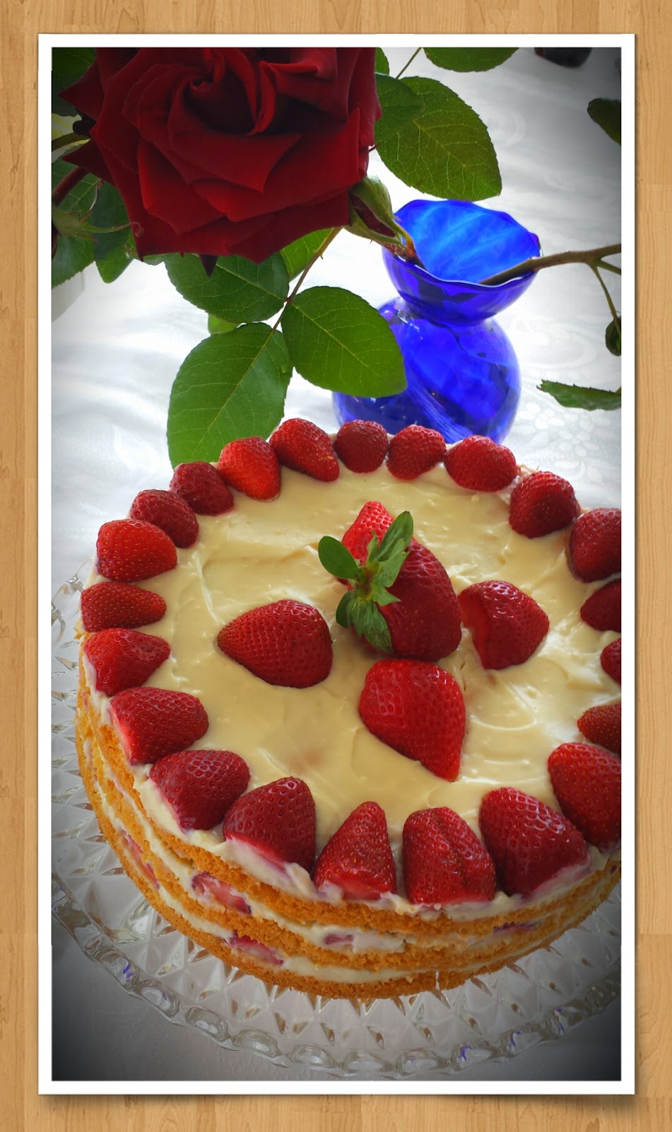 sia´s soulfood foodblog: Erdbeer-Vanille Torte