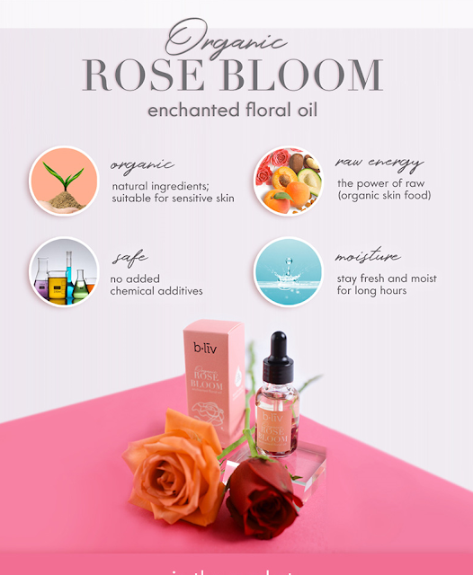 B.liv Organic Rose Bloom Enchanted Floral Oil 
