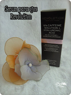 Serum 5% cafeina y ácido hialurónico de Revolution....la curiosidad de probar