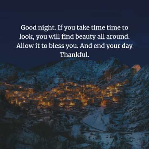 74 Beautiful good night inspirational quotes and sayings