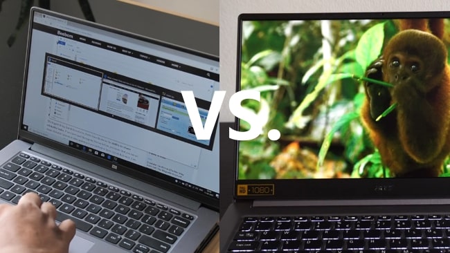 Mi Notebook 14 Horizon vs Acer Swift 3 SF314-57 laptop.