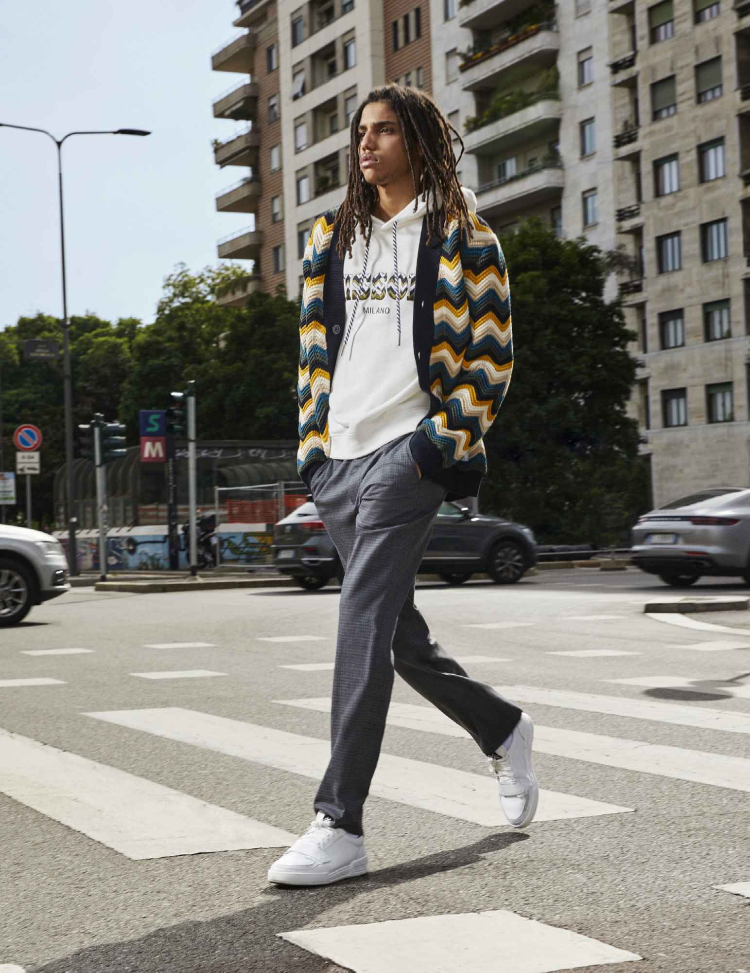 Missoni reinterpreta el tracksuit con su tejido de zigzag para la