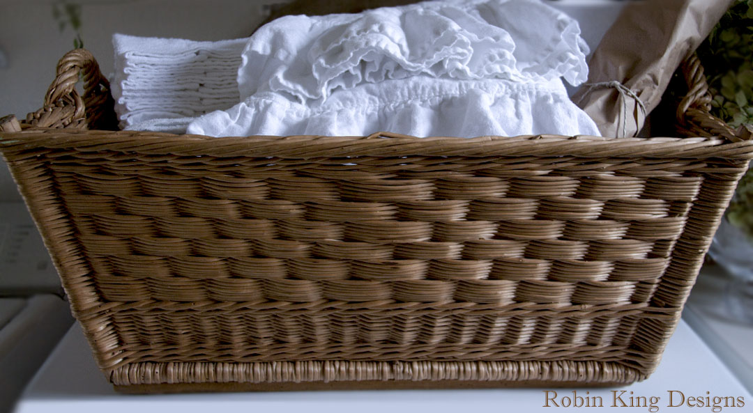 Robin King Designs Vintage French Laundry Basket