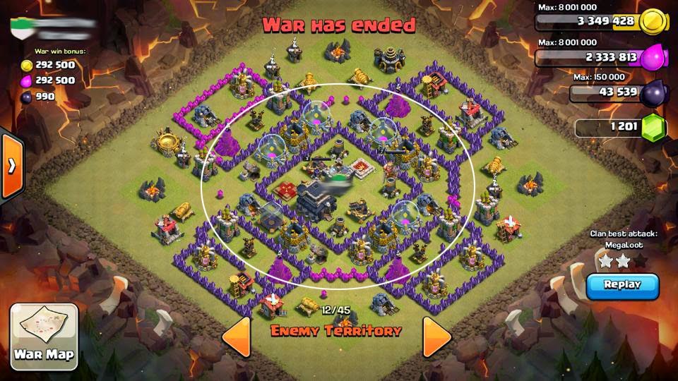 Clashing with Munchies!: Sample Clash of Clans War Bases