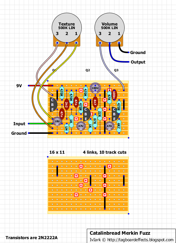 Guitar FX Layouts: Catalinbread Merkin Fuzz