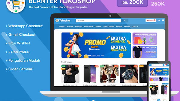 New Update Blanter Tokoshop v2.8 Premium Blogger Template (Without License)