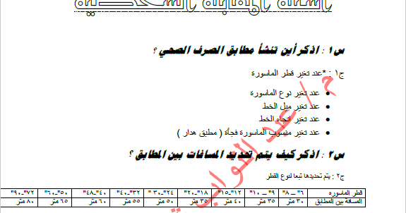 اسئلة المقابلة الشخصية لمهندس مدني في الهندسة الصحية pdf