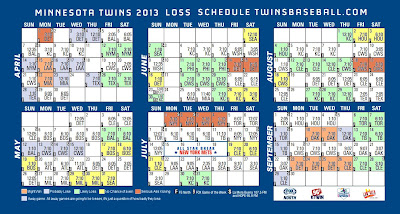 Slap The Penguin: Minnesota Twins Schedule 2013