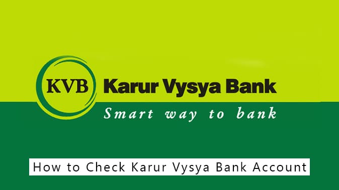 How To Check Karur Vysya Bank Account Balance