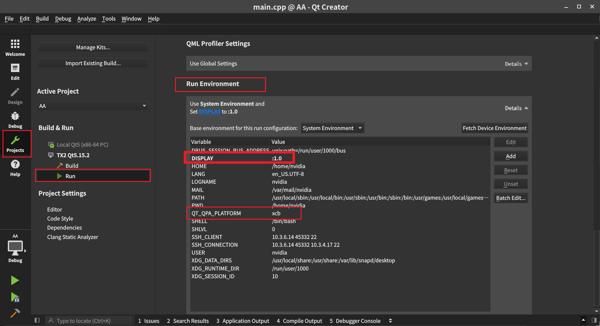 Programming, Mostly the Qt Libraries for Nvidia® Jetson