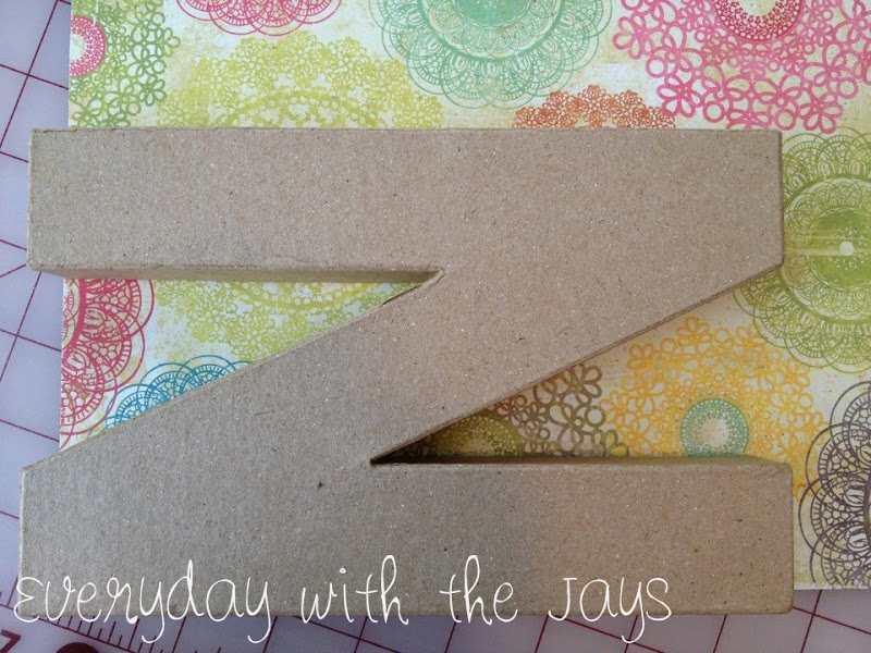 Everyday with the Jays [make] Scrapbook Letter Art