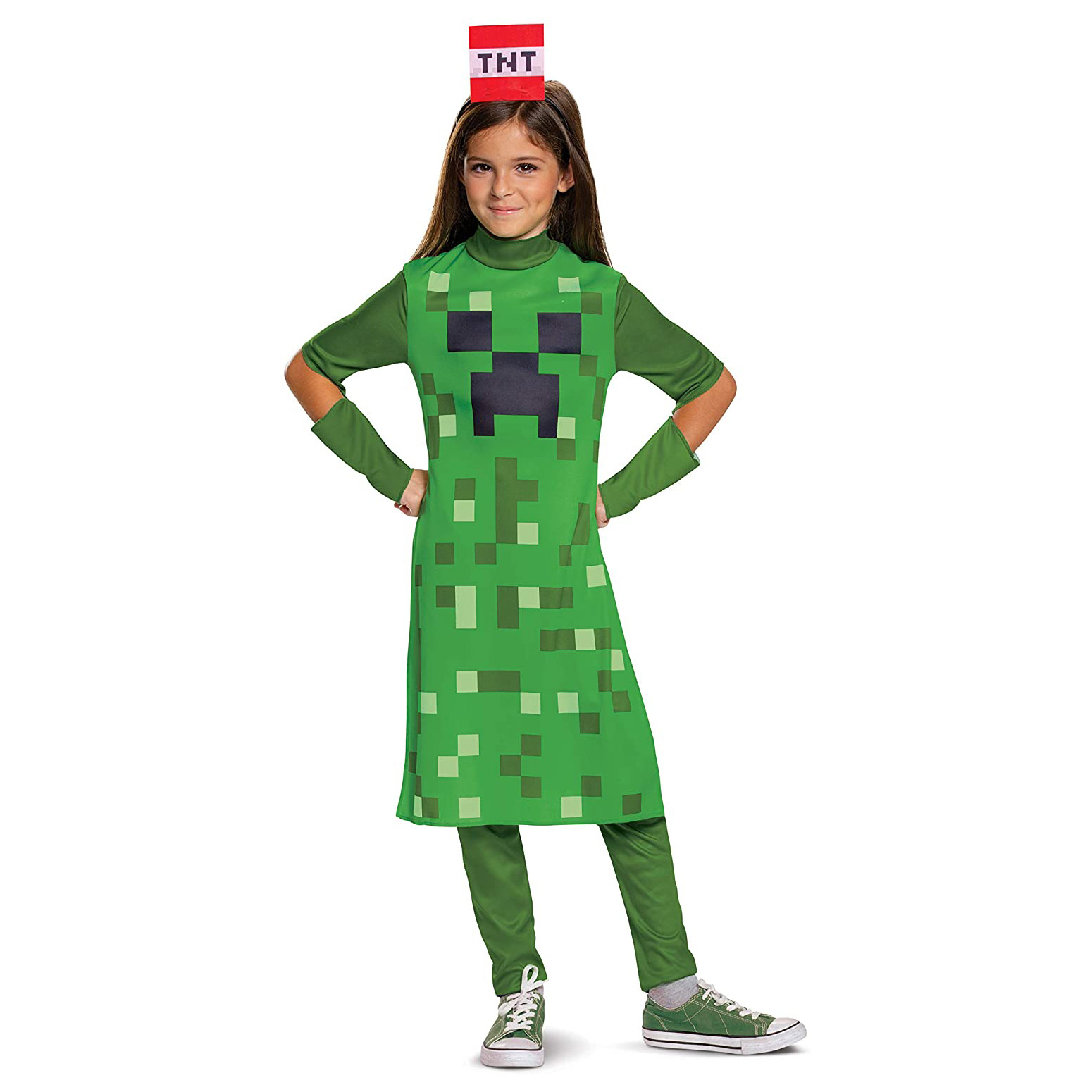 Minecraft Creeper Girls Costume Disguise Item Minecraft Merch 