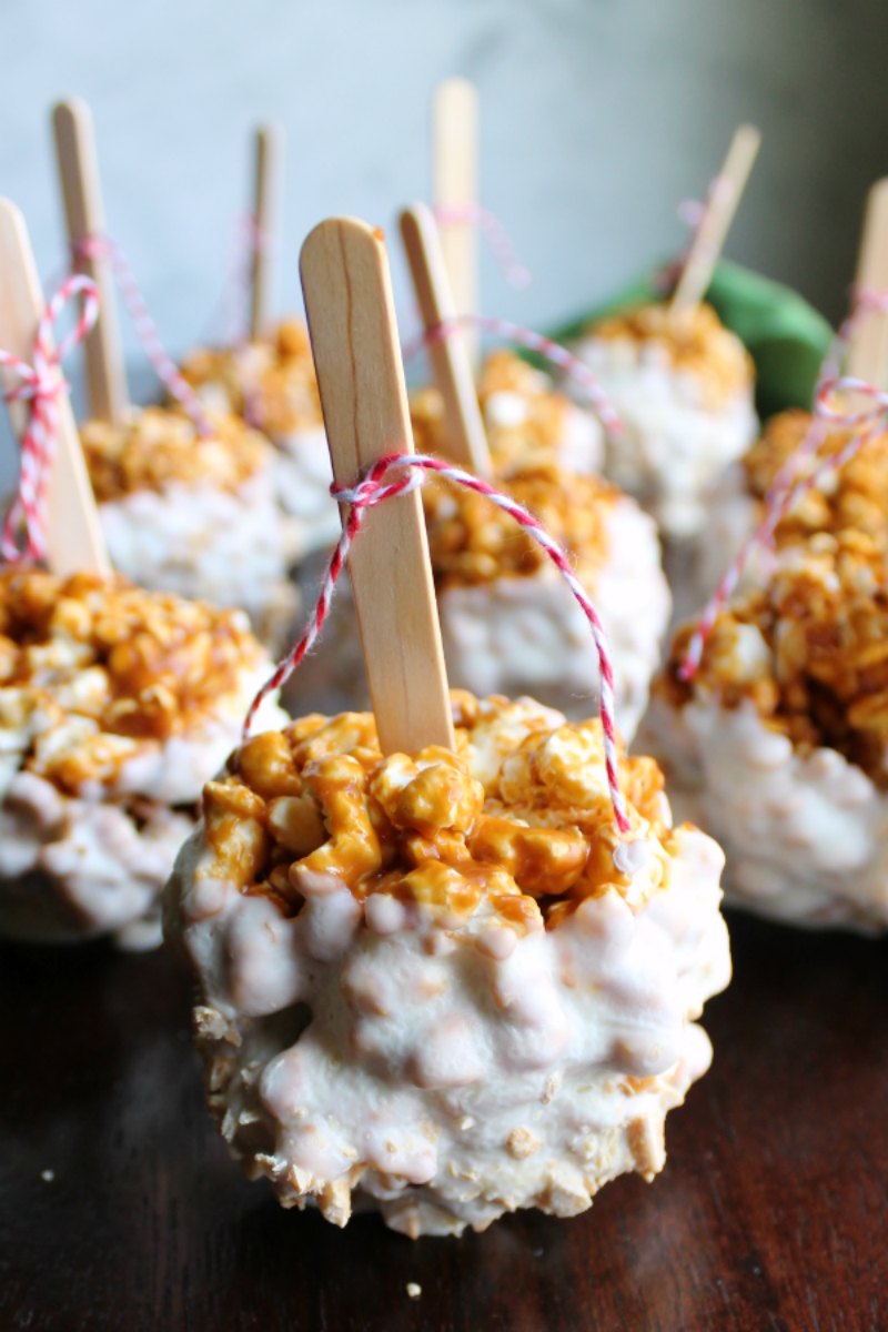 Cooking With Carlee Caramel Apple Popcorn Balls