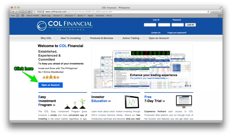 col financial login col financial login