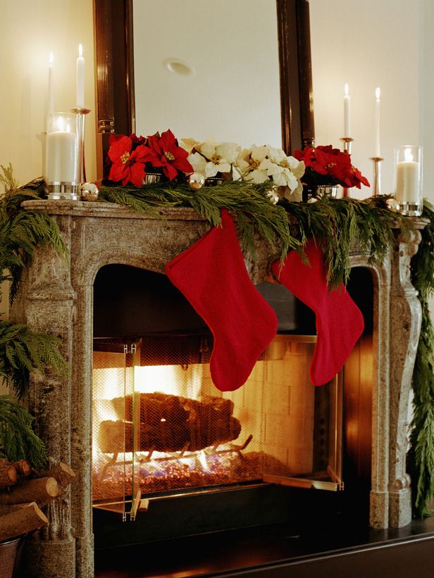 30 Christmas Mantels – South Shore Decorating Blog
