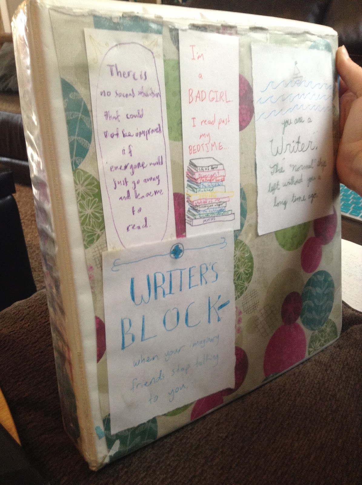 On Writing, Life, and MBTI Keeping Organized The Writing Binder