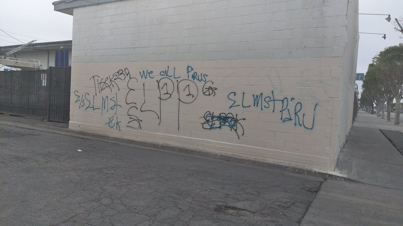 blood gangs graffiti Elm street piru ( ESP , compton )