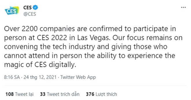 Triển lãm công nghệ lớn nhất thế giới rút ngắn lịch trình vì Covid- 19 2 Trien lam cong nghe lon nhat the gioi rut ngan lich vi Covid 19 untitled 1641093780 164 width660height347