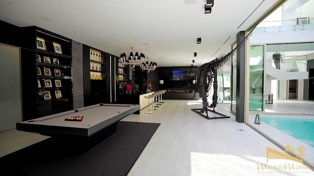 43 Interior Photos vs. Tour 1175 N Hillcrest Rd, Beverly Hills, CA Ultra Luxury Modern Mega Mansion
