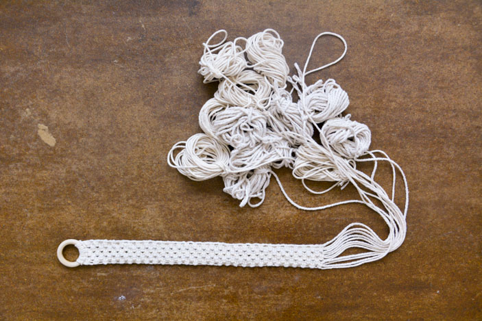 macramé yoga mat starp