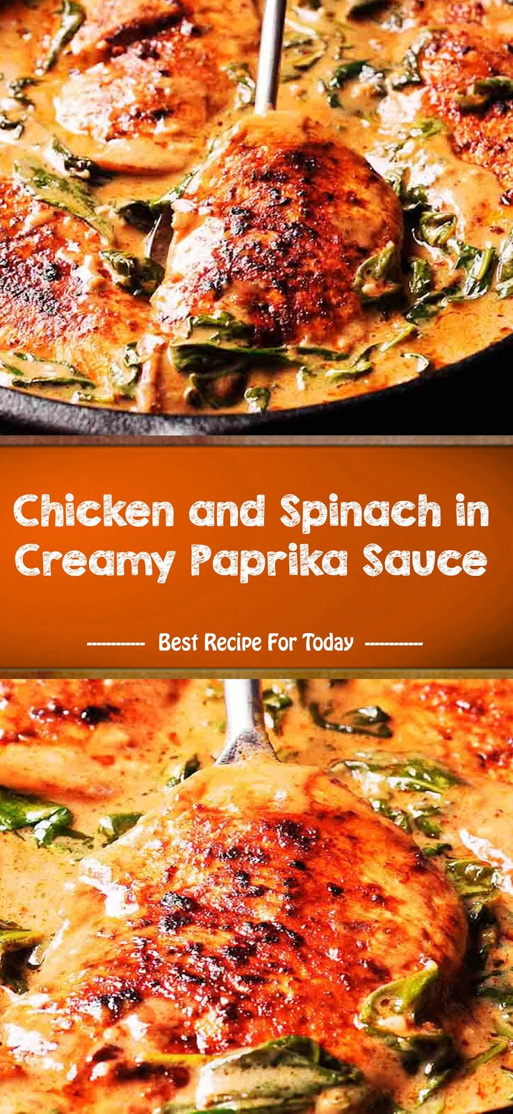 Chicken and Spinach in Creamy Paprika Sauce - Jolly Lotus