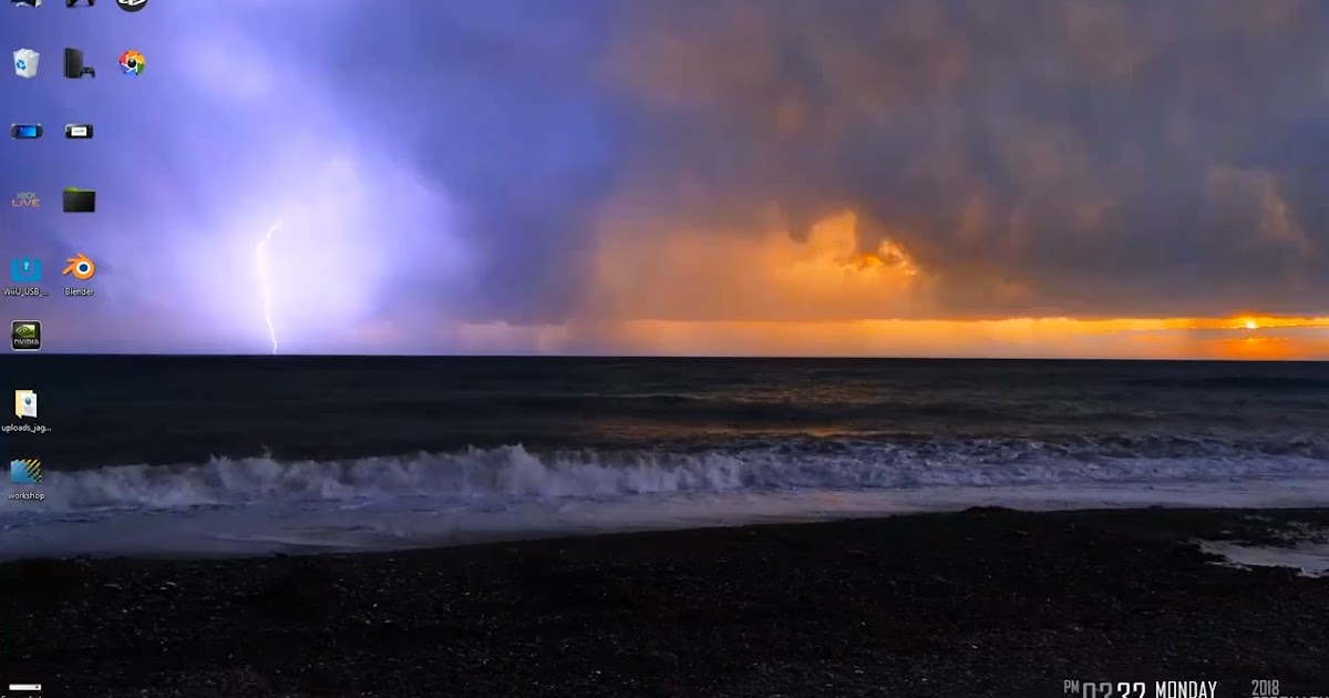 wallpaper engine nature sunset and thunderstorm free download