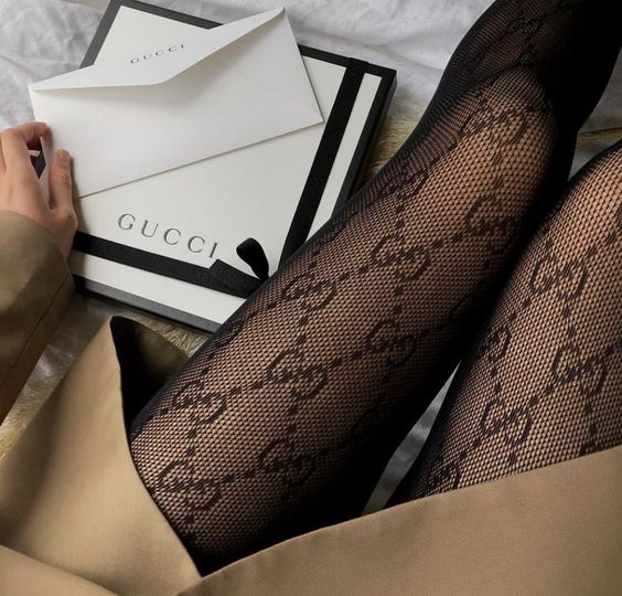 Look for Less:  Gucci Fishnet Tights Black and White 2022 #shorts 