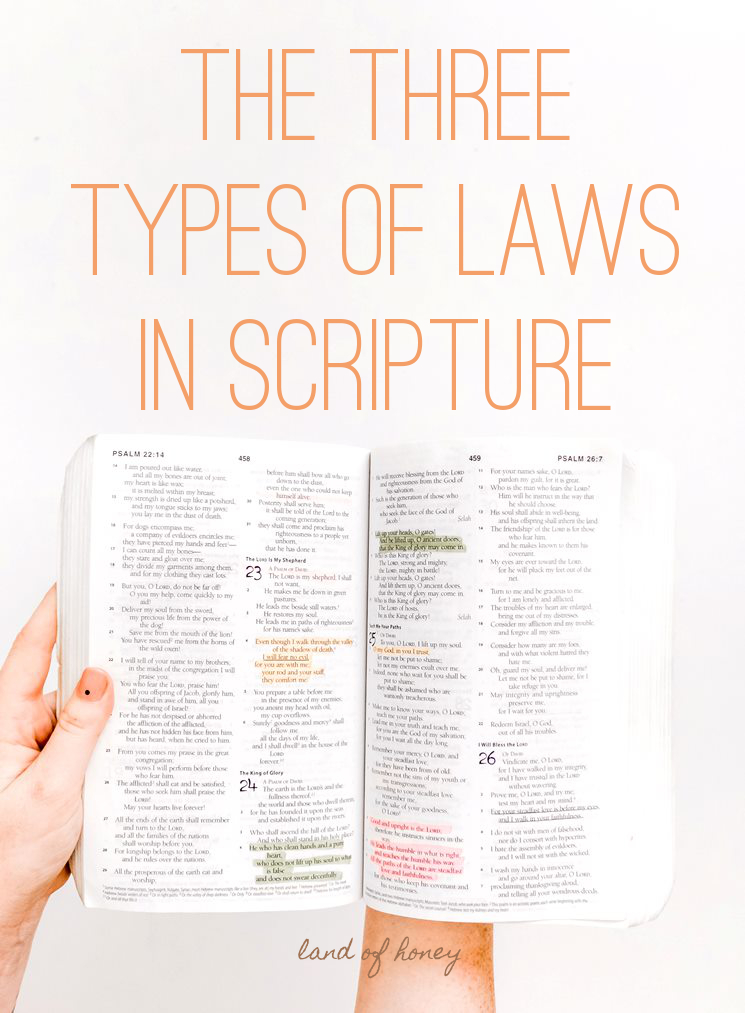 The Three Types of Law in Scripture | Land of Honey