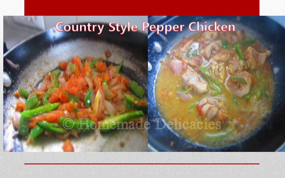Homemade Delicacies Country Style Pepper Chicken