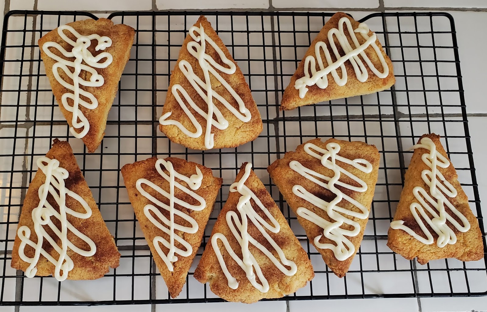 Carrie's Kitchen Creations Keto Friendly Cinnamon Scones With Cream